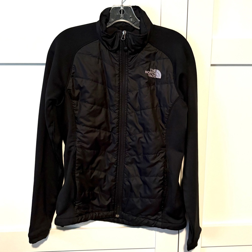 The North Face Black Lightweight Front Zip Primaloft Jacket in Size M